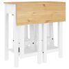 vidaXL 3 Piece Bar Set White Solid Wood Pine