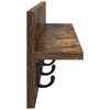 vidaXL Wall-Mounted Coat Rack Smoked Oak 80 x 10.5 x 18 cm