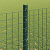vidaXL Fence with Post Green 1.2 x 50 m Steel and PVC