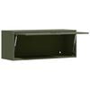 vidaXL Wall Cabinet for Garage with Gas-lift Door Olive green