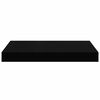 vidaXL Floating Wall Shelves 4 pcs High Gloss Black 40x23x3.8 cm MDF