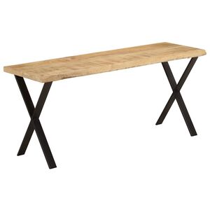 vidaXL Bench with Live Edge 105 cm Solid Wood Mango