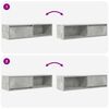 vidaXL TV Cabinets 2 pcs Concrete Grey 100x31x25.5 cm Engineered Wood