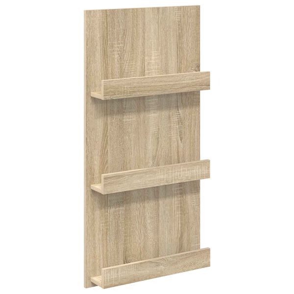 vidaXL Magazine Rack Sonoma Oak 51 x 11 x 102 cm Engineered Wood