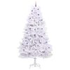 vidaXL Artificial Hinged Christmas Tree White 300 cm PVC and Steel