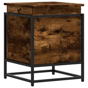 vidaXL Storage Box with Lid Smoked Oak 40x40x51,5 cm Engineered Wood