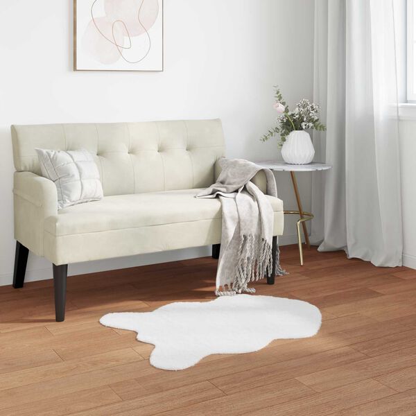 vidaXL Faux Rabbit Fur Rug Olite White 60 x 90 cm Polyester