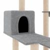 vidaXL Cat Tree with Sisal Scratching Posts Light Grey 82.5 cm
