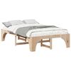 vidaXL Bed Frame Brown 140 x 190 cm Solid Pine Wood