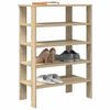 vidaXL Shoe Rack Sonoma Oak 61x32x87.5 cm Engineered Wood