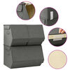 vidaXL Stackable Storage Box Set of 3 Pieces Fabric Anthracite