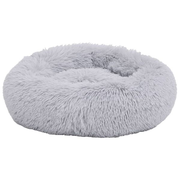 vidaXL Washable Dog & Cat Cushion Light Grey 50x50x12 cm Plush