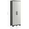 Keter Storage Cabinet with shelves Gear Black and Grey 182 cm