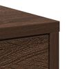 vidaXL Sideboard with Drawer Brown Oak 80x34x76 cm Engineered Wood