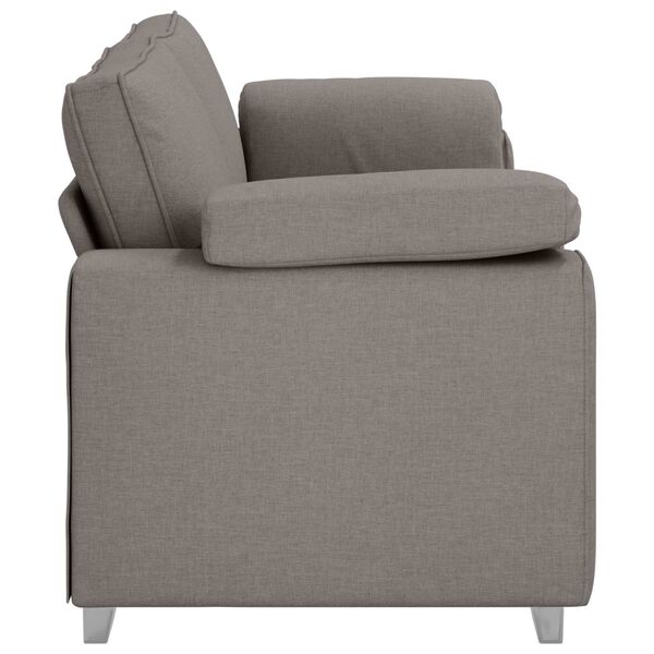 vidaXL Sofa Taupe 219 x 77 x 82 cm Fabric