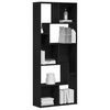 vidaXL Bookcase Black Oak 67x24x161 cm Engineered Wood