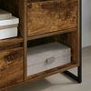 vidaXL TV Cabinet Smoke Oak 100 x 36 x 49.5 cm Engineered Wood