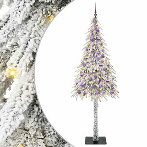 vidaXL Christmas Tree with 300 LEDs White 210 cm PE and Steel
