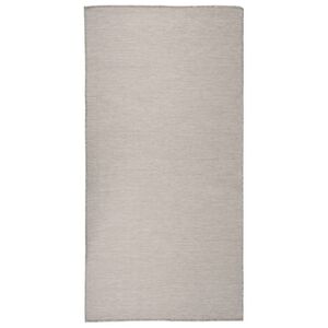 vidaXL Outdoor Flatweave Rug 100x200 cm Light Grey
