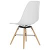 vidaXL Dining Chairs 6 pcs White PP