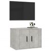 vidaXL Wall Mounted TV Cabinet Concrete Grey 57x34.5x40 cm