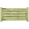 vidaXL Garden Gates 2 pcs Impregnated Pinewood 150x75 cm Green