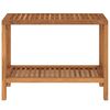 vidaXL Bathroom Side Table 60x30x45 cm Solid Wood Teak