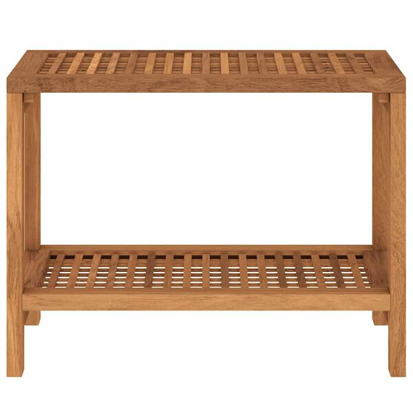 vidaXL Bathroom Side Table 60x30x45 cm Solid Wood Teak