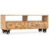 vidaXL TV Cabinet Solid Mango Wood 120x30x48 cm