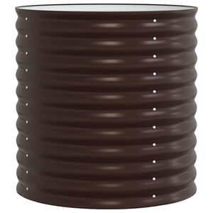 vidaXL Raised Bed Brown 80 x 80 x 81 cm Steel