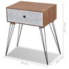 vidaXL Nightstands with Drawer 2 pcs Brown