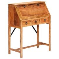 vidaXL Writing Desk 90x40x107cm Solid Acacia Wood