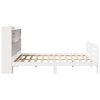 vidaXL Bookcase Bed without Mattress White 180x200 cm Super King Solid Wood Pine