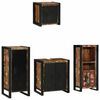 vidaXL Bathroom Furniture Set 4 pcs Multicolour and Black