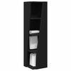 vidaXL Corner Cabinet Black 27.5x27x102cm Engineered Wood