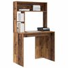 vidaXL Desk with Shelf Old Wood 91 x 50 x 149 cm Engineered Wood