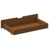 vidaXL Bed Frame without Mattress Honey Brown Solid Wood 180x200 cm Super King (322080+2x321987)