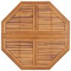 vidaXL Folding Garden Dining Table 120x120x75 cm Solid Teak Wood