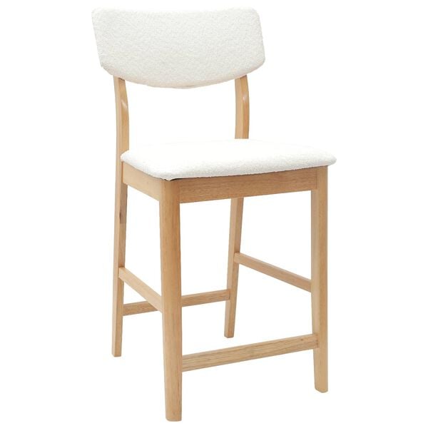 vidaXL Dining Chairs 2 pcs Natural 48 x 49 x 95 cm Solid Rubber Wood