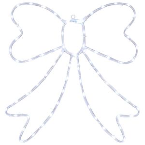 vidaXL LED Rope Light Bow LOVIISA 70 LEDs Cold White 50 x 51 cm