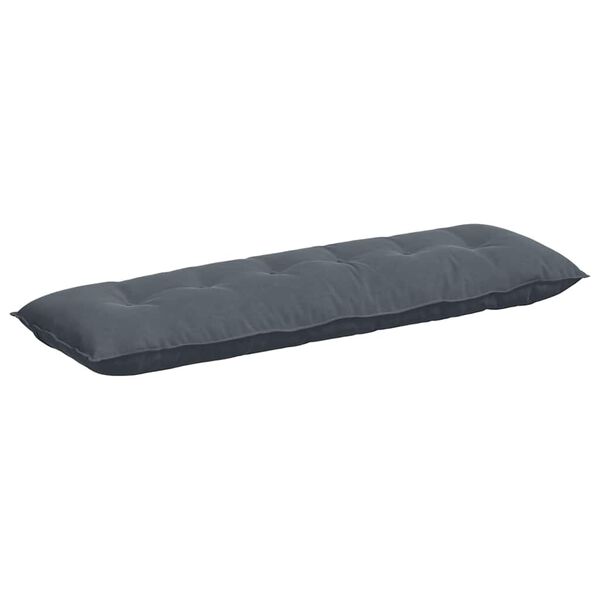 vidaXL Back Pillow Dark Grey 160 x 50 cm Corduroy Fabric