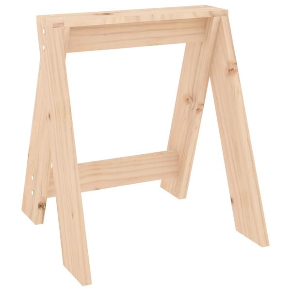 vidaXL Stools 2 pcs 40x40x45 cm Solid Wood Pine