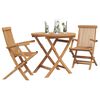 vidaXL Garden Dining Set 3 pcs Brown Solid Acacia Wood