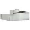 vidaXL Garden Planter Silver 100 x 100 x 50 cm Galvanised Steel