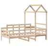 vidaXL Day Bed with Roof without Mattress 80x200 cm Solid Wood