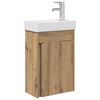 vidaXL Bathroom vanity with sink Artisan oak 40.5 x 22.5 x 62 cm