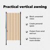 vidaXL Outdoor Roller Blind Orange and White 120x270 cm Fabric&Steel