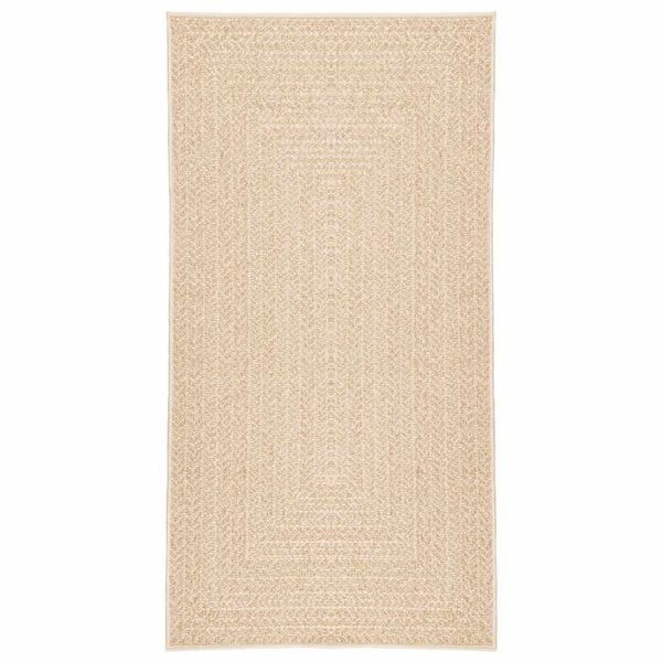 vidaXL Rug ZIZUR Beige 60x110 cm Jute Look Indoor and Outdoor