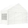 vidaXL Gazebo with Roof White 15.61x4.08x3.22 m Polyethylene