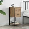 vidaXL Bedside Cabinet Artisan oak 32 x 42 x 70 cm Engineered wood